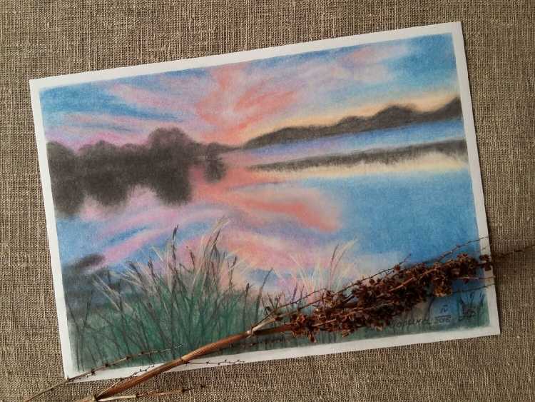 Картины сухой пастелью