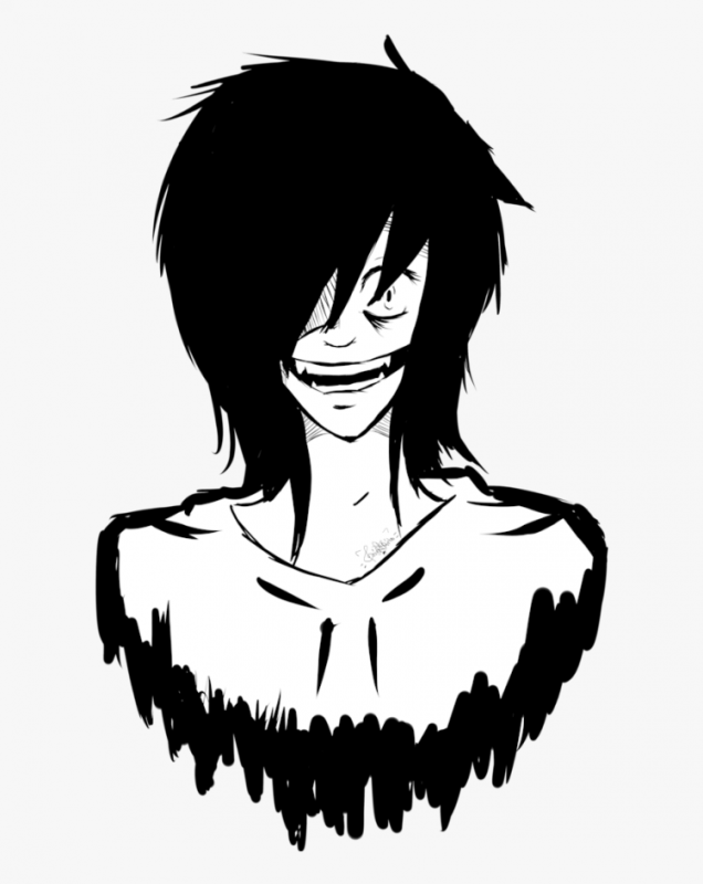 Раскраски аниме крипипаста Джефф