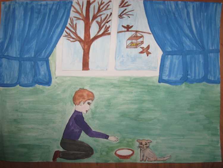 Детский рисунок на тему сопереживание