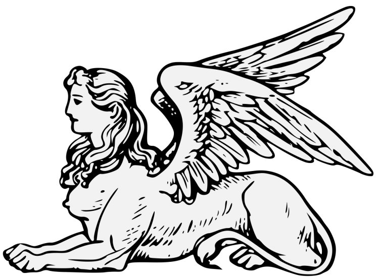 Птица Гамаюн и сфинкс