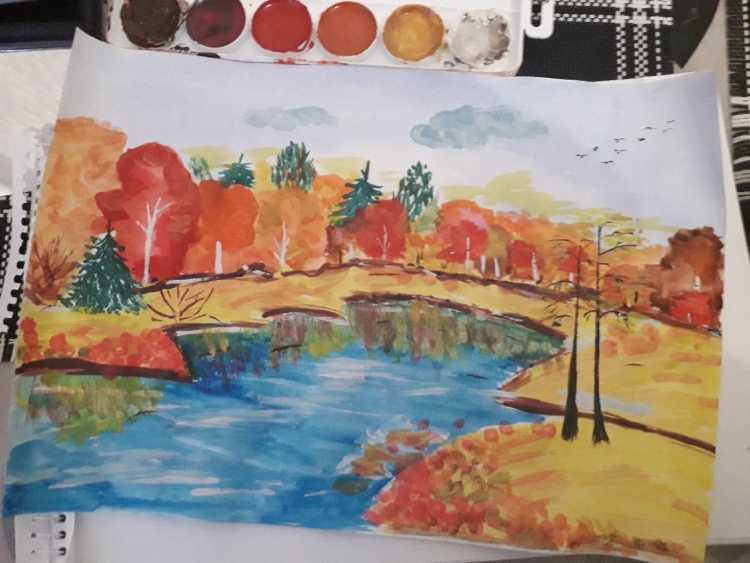 Конкурс рисунков на тему осенняя Россия