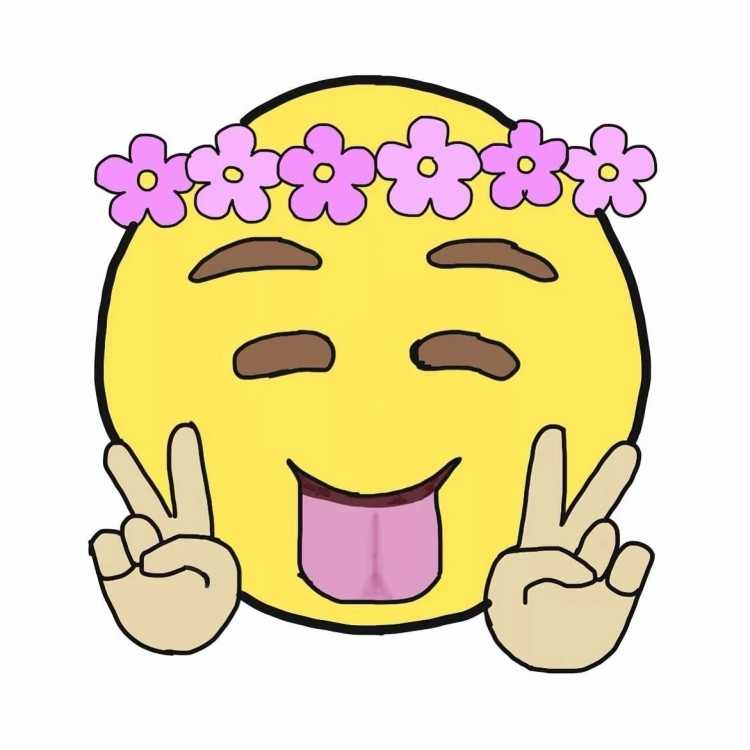 Рисунки смайлики для срисовки