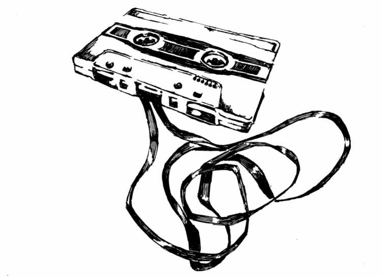 Аудиокассета рисунок
