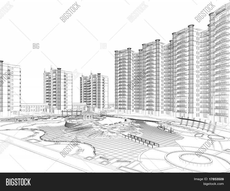 Эскиз жилого комплекса