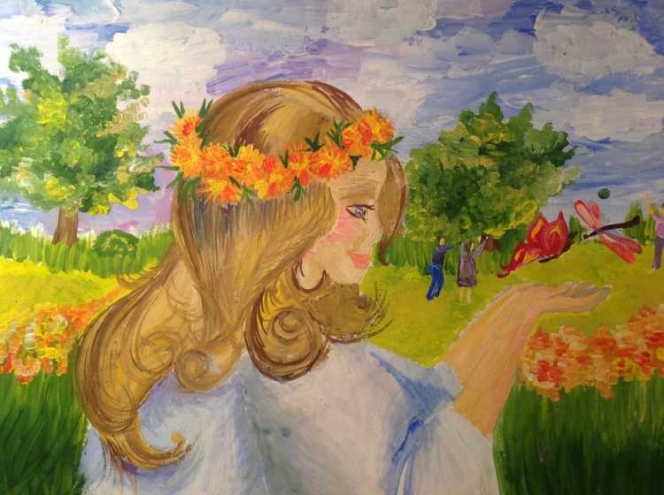 Рисунок любимый край красавицы