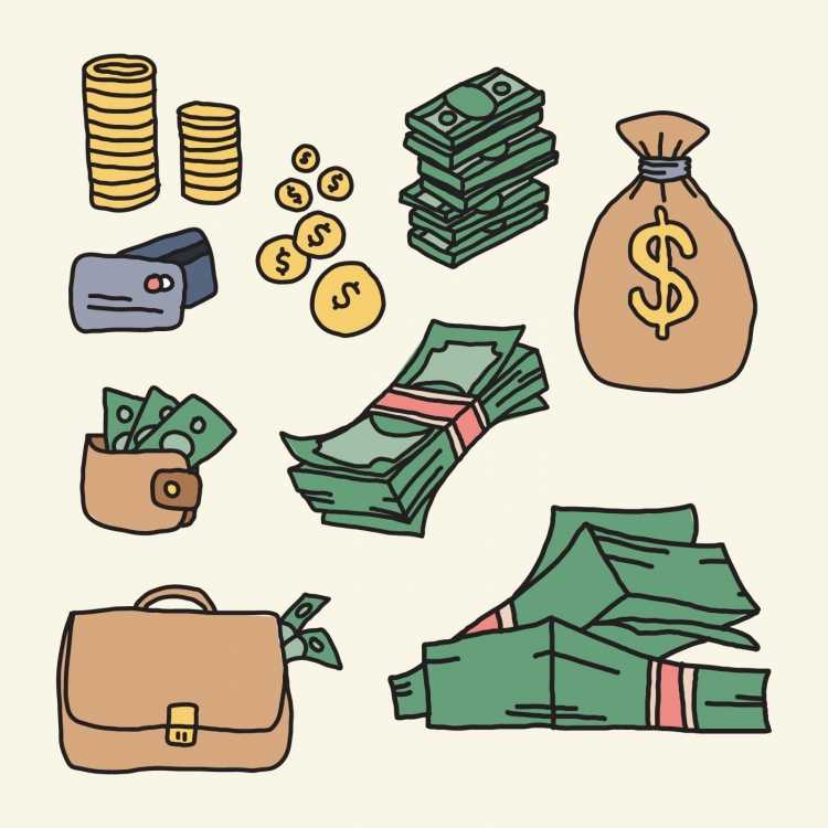Векторные иллюстрации деньги