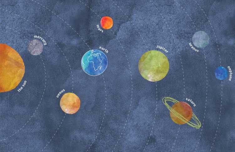 Солнечная система красками