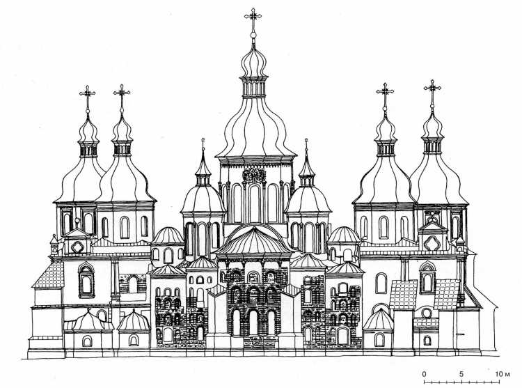 Софийский собор в Киеве чб