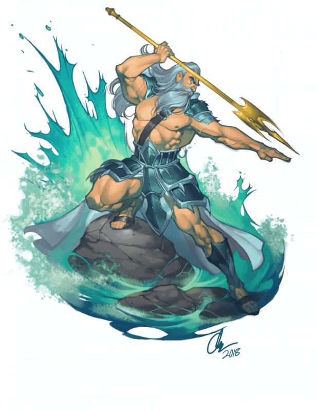 Нептун карандашом