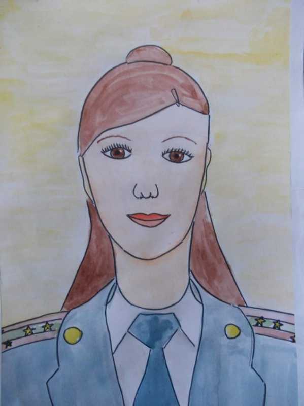 Рисунок на тему полиция глазами детей