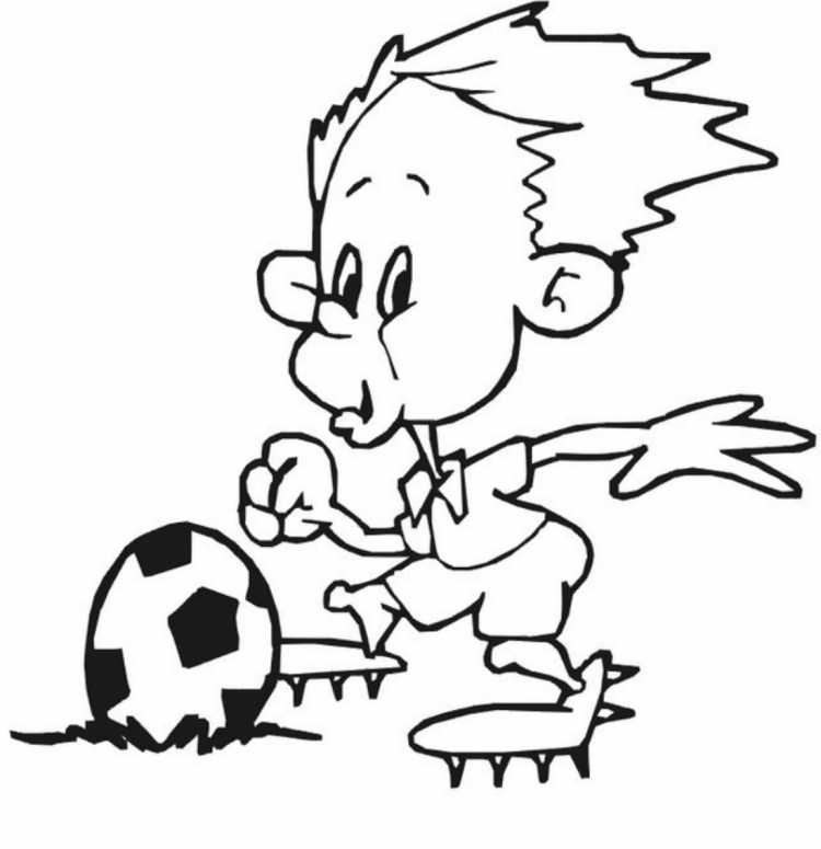 Рисунки про футбол цветными карандашами