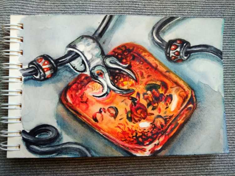 Янтарь акварелью