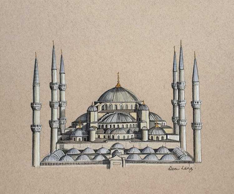 Мечеть сердце Чечни вектор