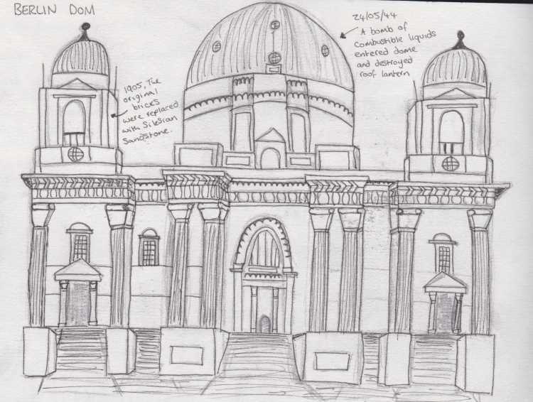 Берлинский кафедральный собор чертежи