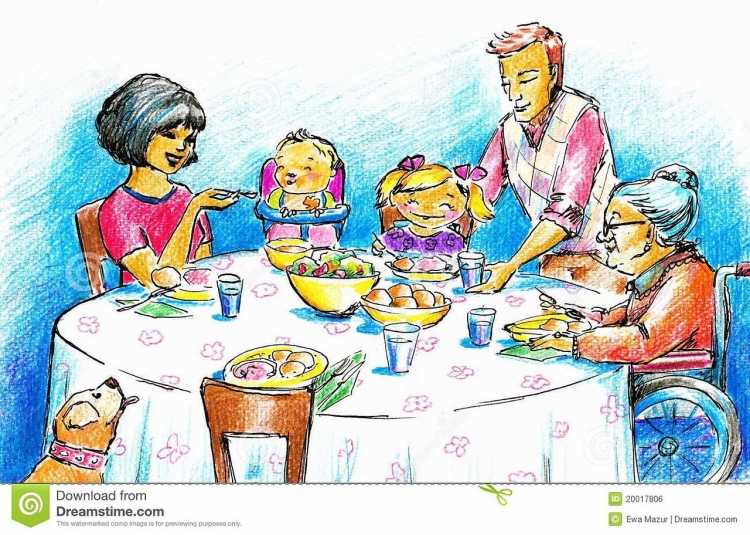 Рисование моя семья на новый год