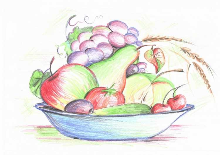 Конкурс рисунков самые полезные продукты