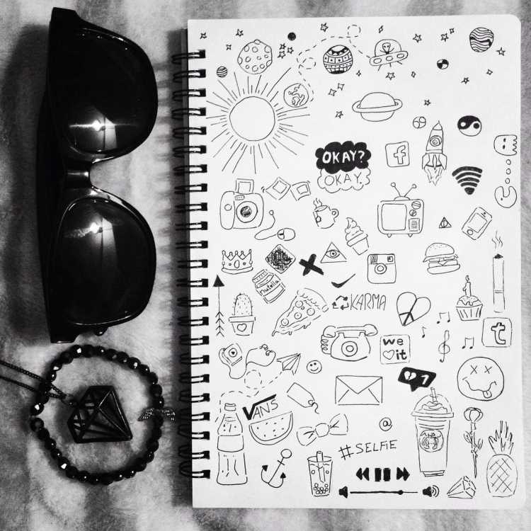 Маленькие рисуночки ручкой