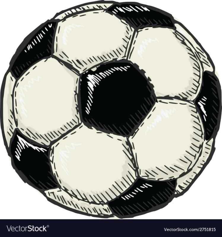 Футбольный мяч скетч