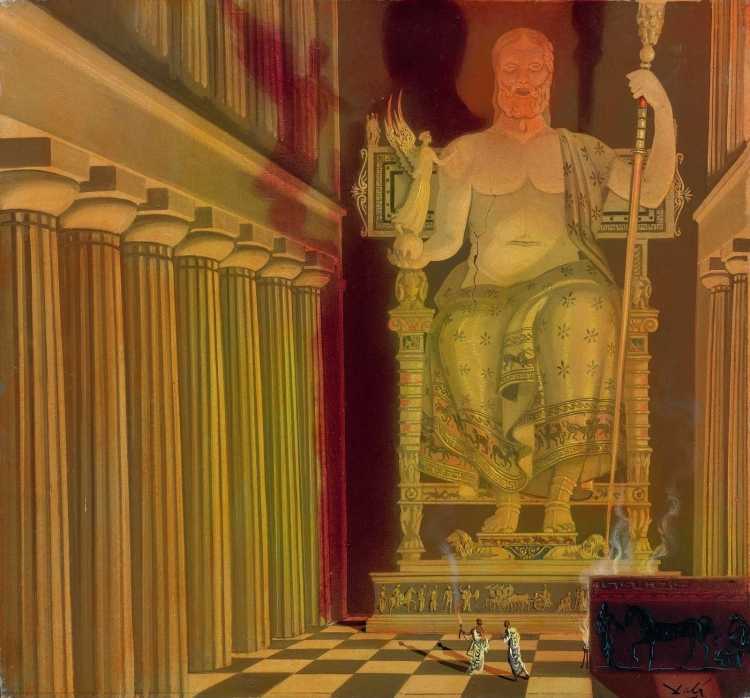 3 Чудо света - статуя Зевса в Олимпии