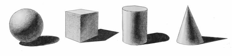 Построение геометрических тел рисунок в перспективе