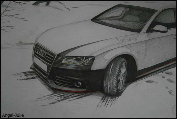 Ауди а4 б5 набросок