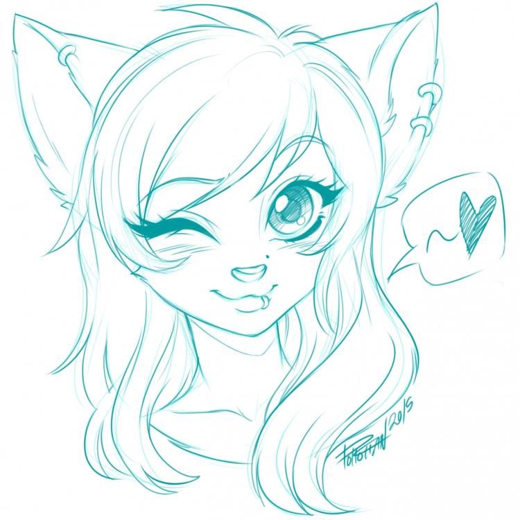 Рисунки фурри для срисовки легкие