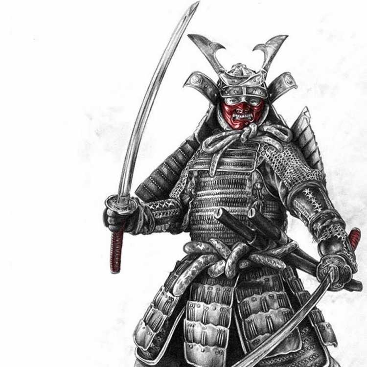 Самурай в японском стиле