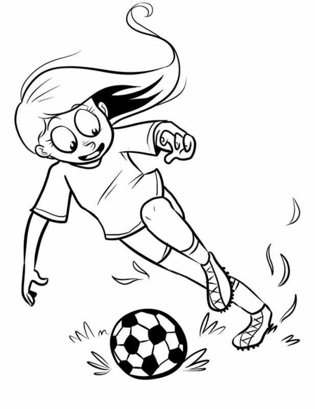 Футбол раскраска для детей