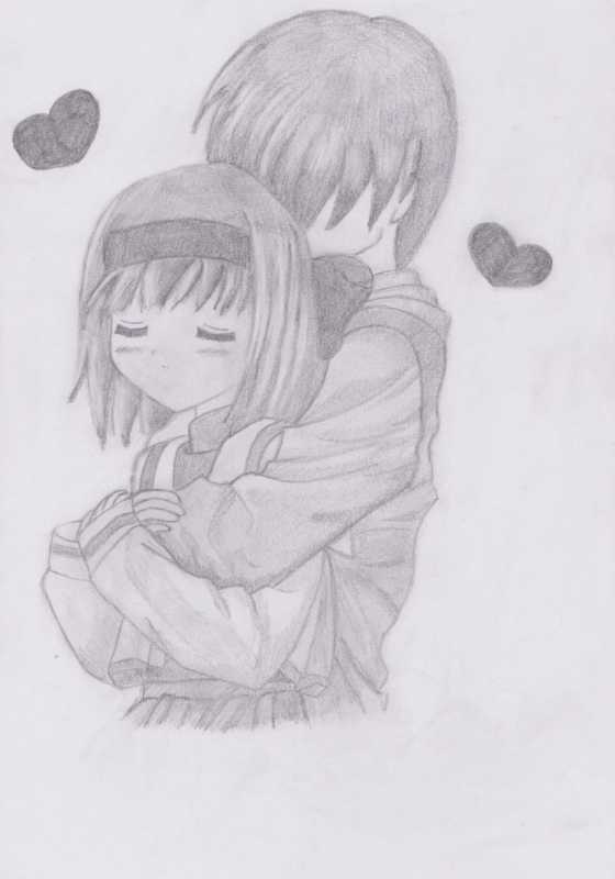 Рисунки аниме любовь