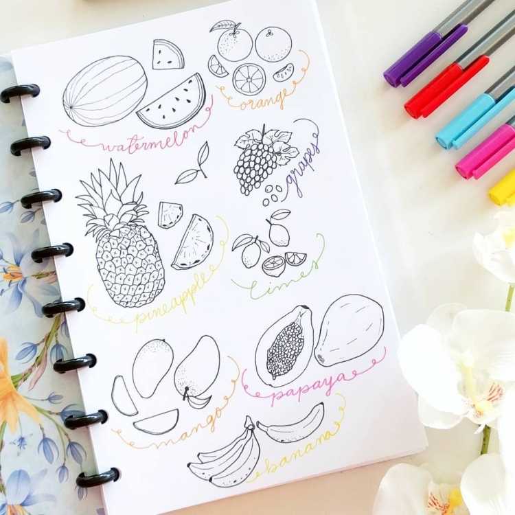 Рисуночки в блокнот