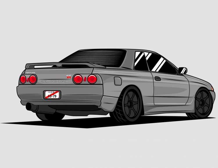 Nissan Skyline r32 gt-r арт