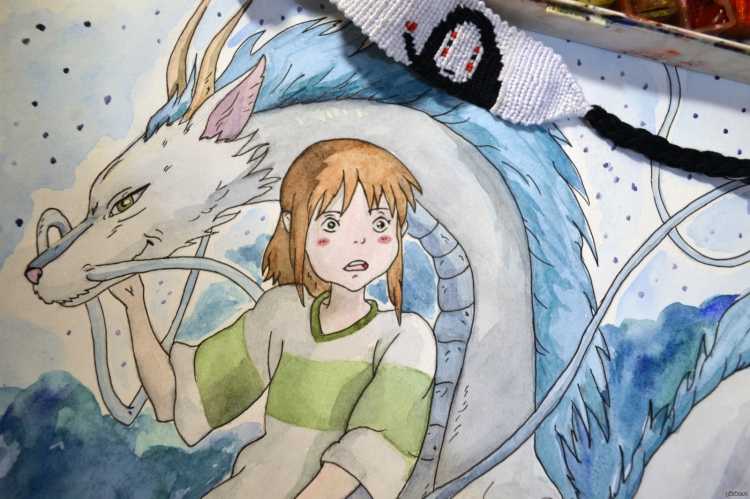 Рисунки аниме Унесенные призраками