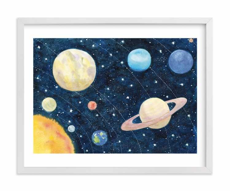 Солнечная система гуашью