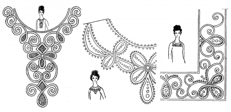 Вышивка шнуром узоры