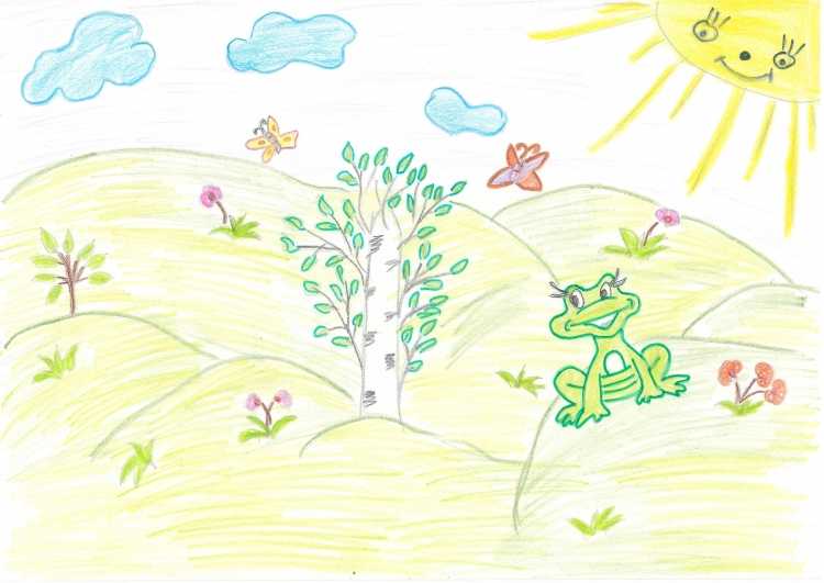 Детские рисунки на тему Здравствуй лето