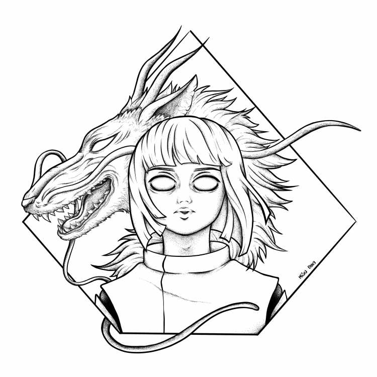 Раскраски аниме Унесенные призраками