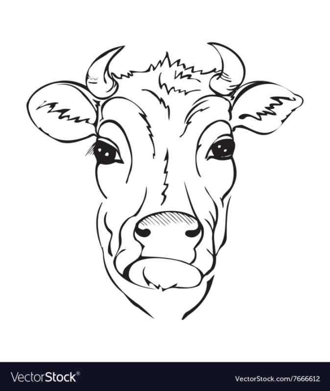 Стилизованная башка коровы