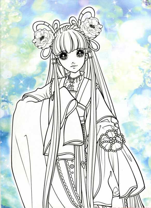 Рисунки для разукрашивания японские