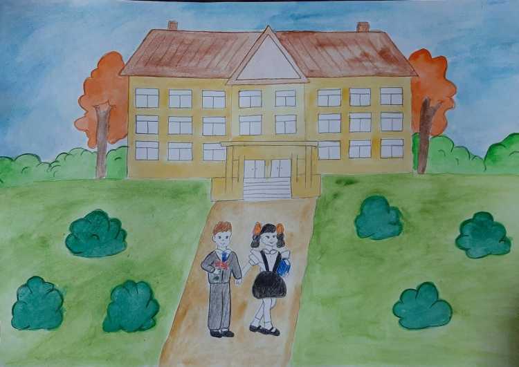 Детские школьные рисунки