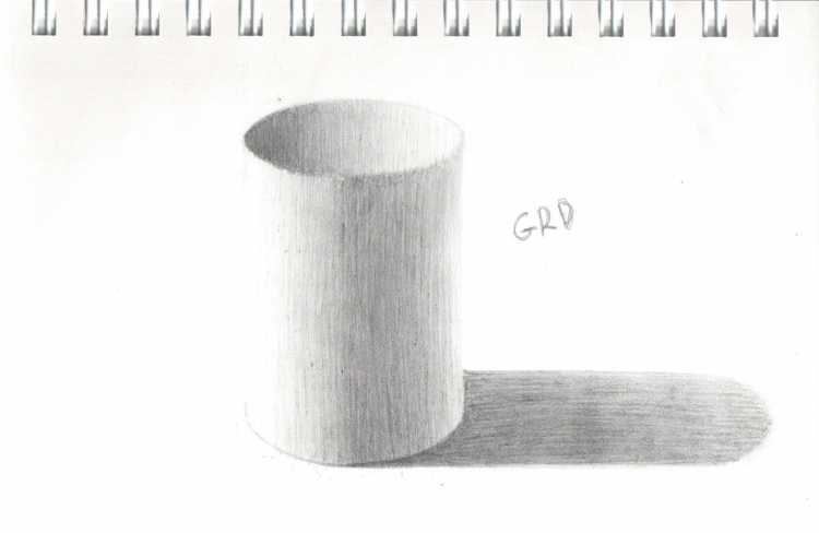 Цилиндр штриховка Академический