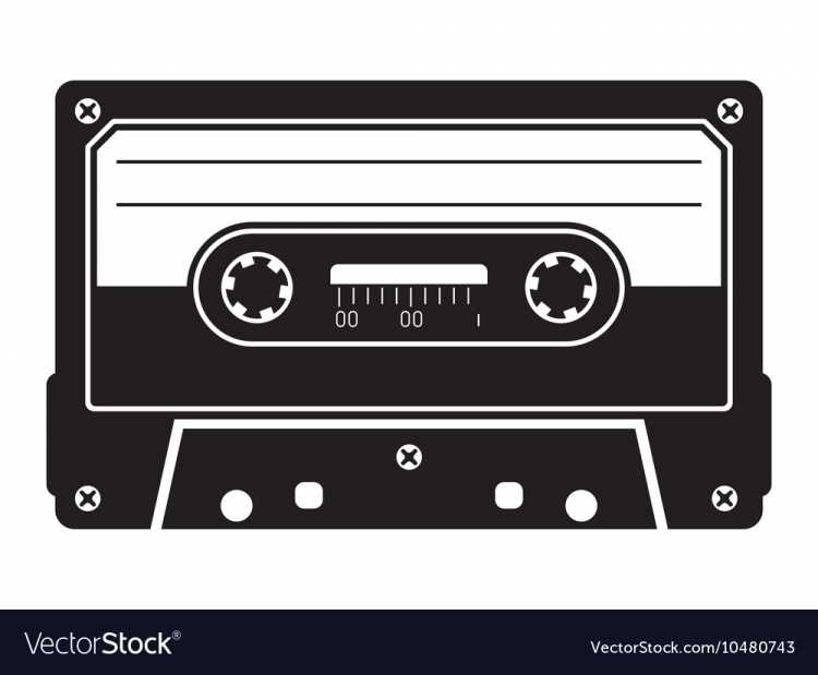Кассета для магнитофона вектор