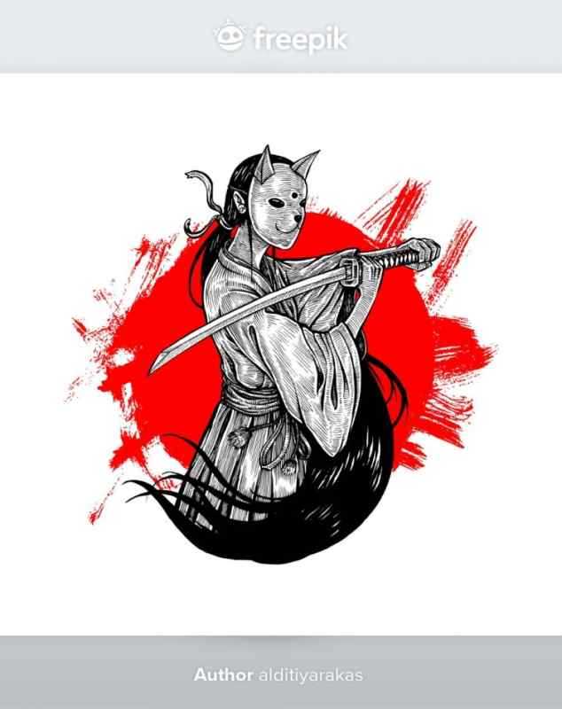 Самурай эскиз