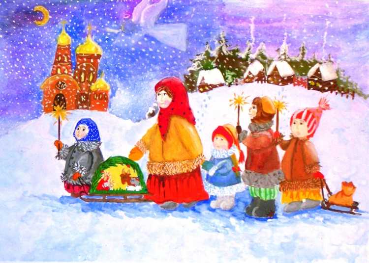 Рисунок праздник Рождества