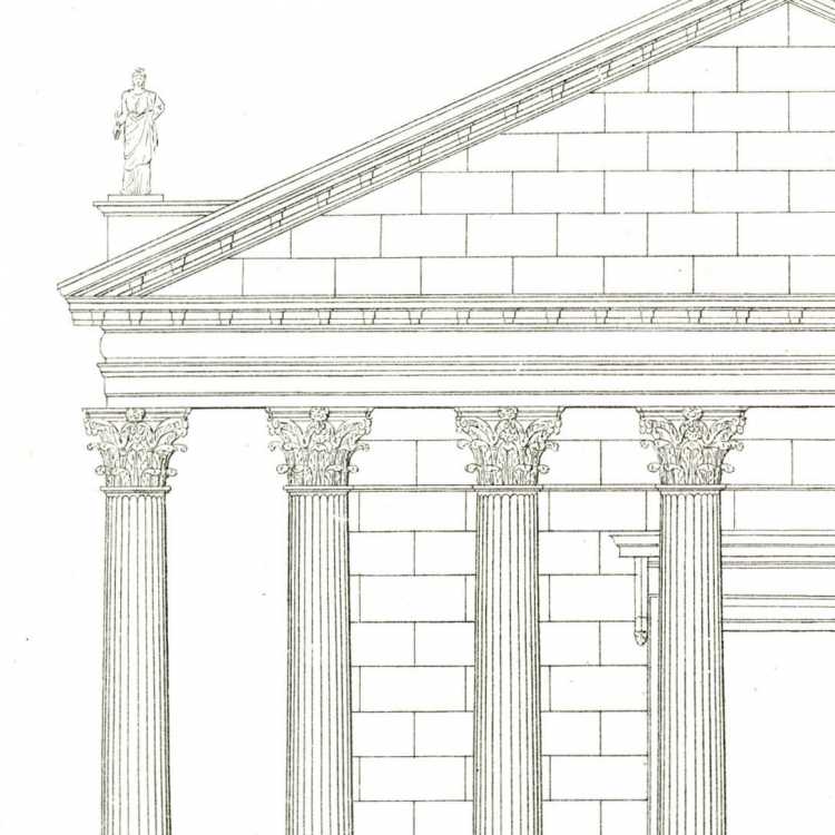 Коринфский ордер с фронтоном