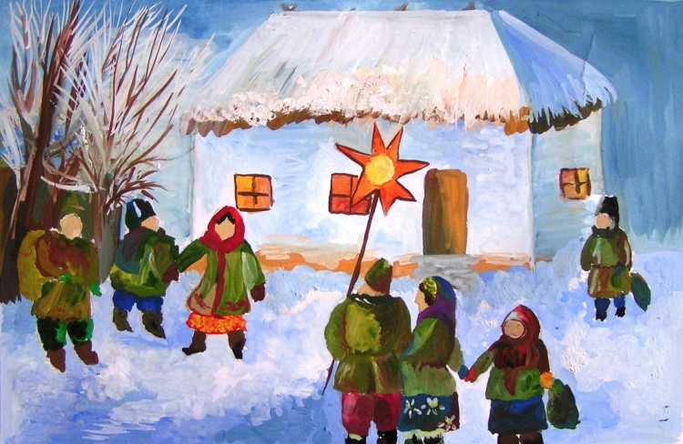 Колядки глазами детей