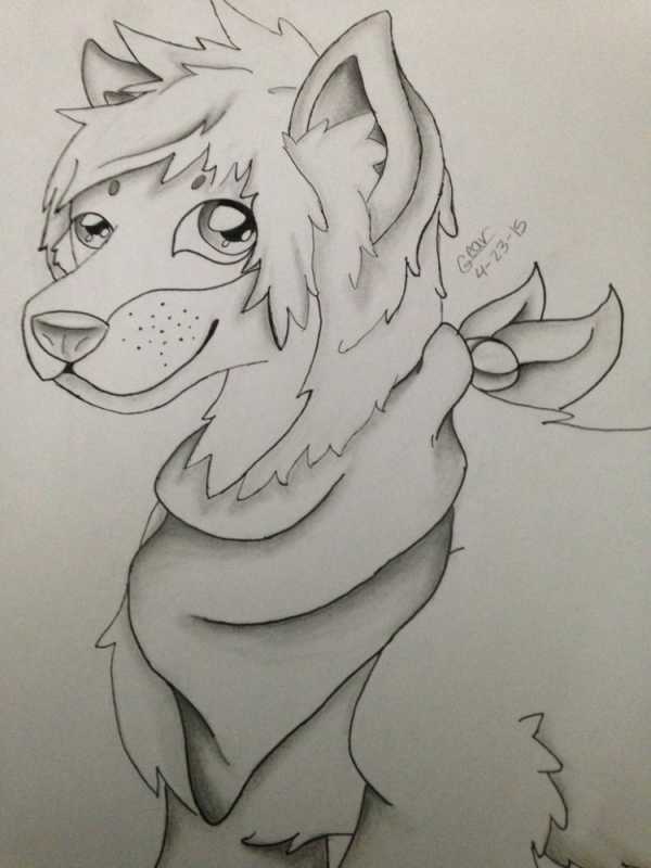 Рисование фурри карандашом