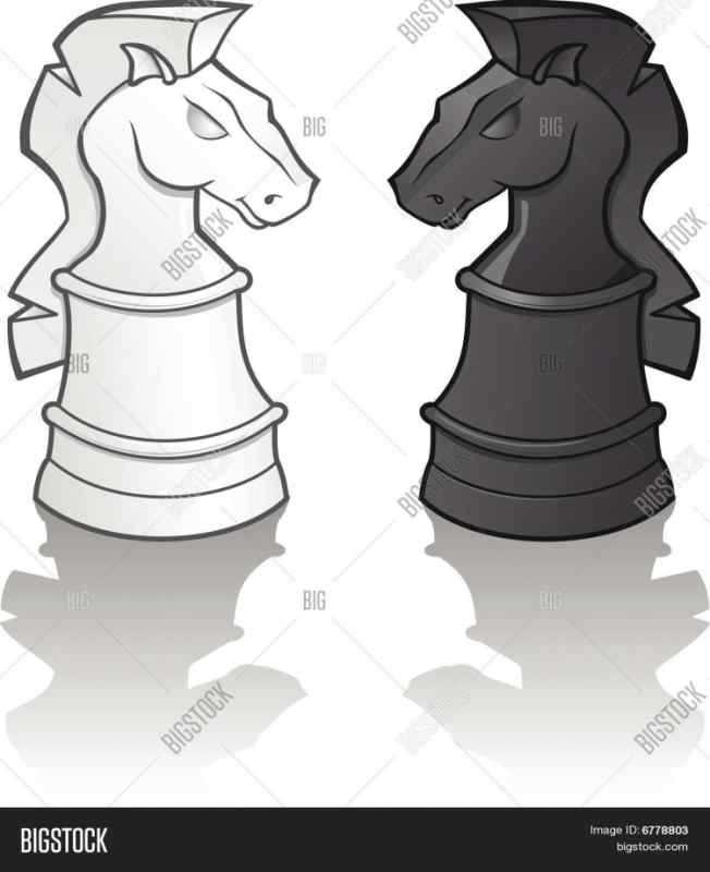 Конь силуэт шахматная фигура