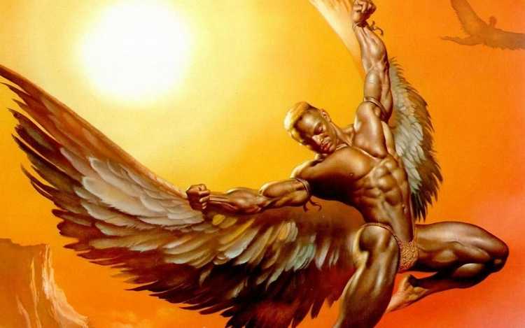 Падение Икара гравюра