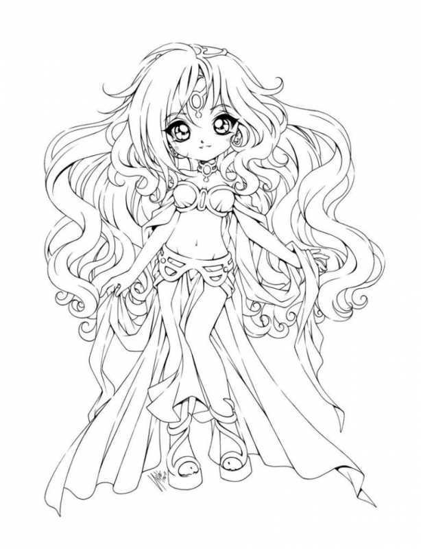 Раскраски антистресс для девочек аниме