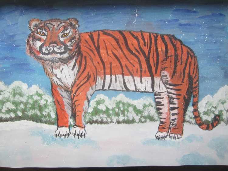 Детские рисунки редких животных